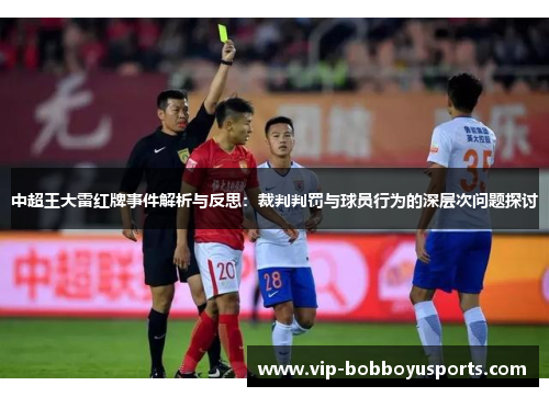 中超王大雷红牌事件解析与反思：裁判判罚与球员行为的深层次问题探讨